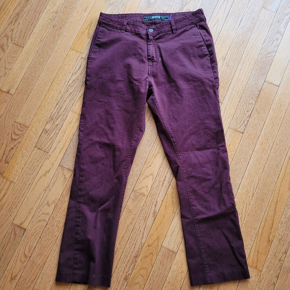 KR3W Krew Klassic Pants Burgundy Chino Skate Casual Preppy Pockets